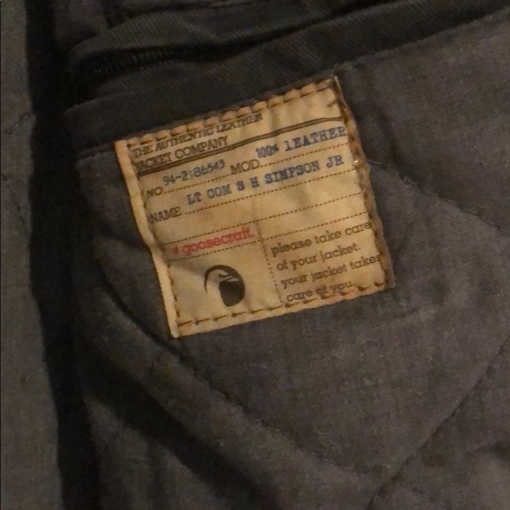 Goosecraft genuine leather and canvas jacket - Picture 3 of 8